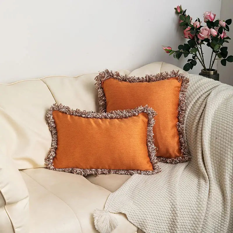 Alpaca Tassels Decorative Sofa Cushion Cover (1pc)