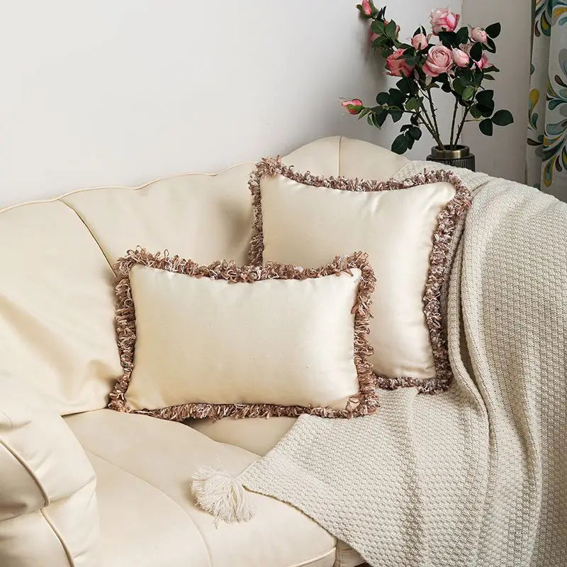 Alpaca Tassels Decorative Sofa Cushion Cover (1pc)