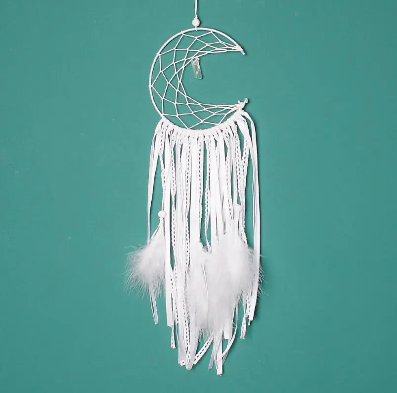 Wooden Hollow Cloud Tapestry with Dreamcatcher