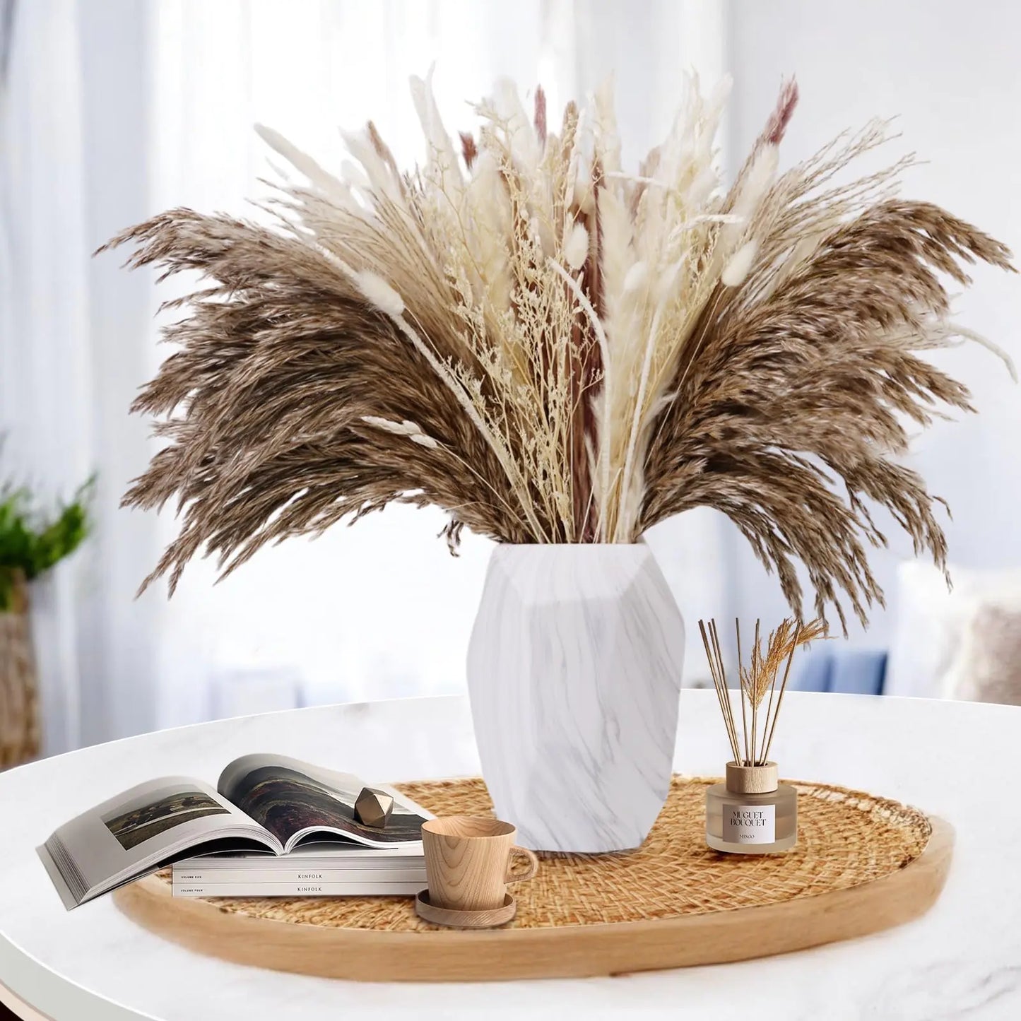 96 PCS Dried Pampas Grass
