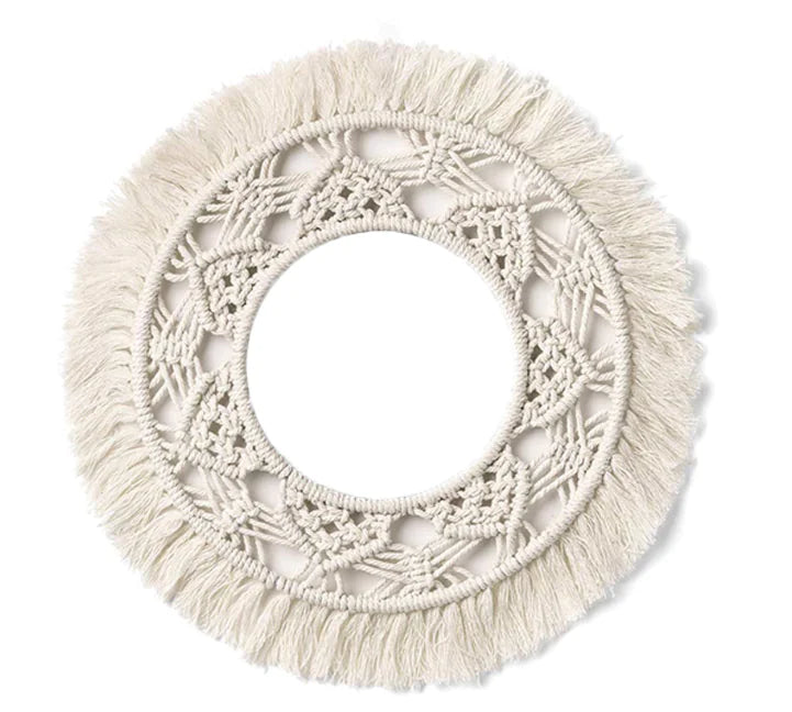 Cotton Rope Tapestry Wall Decor - Circular Ornament