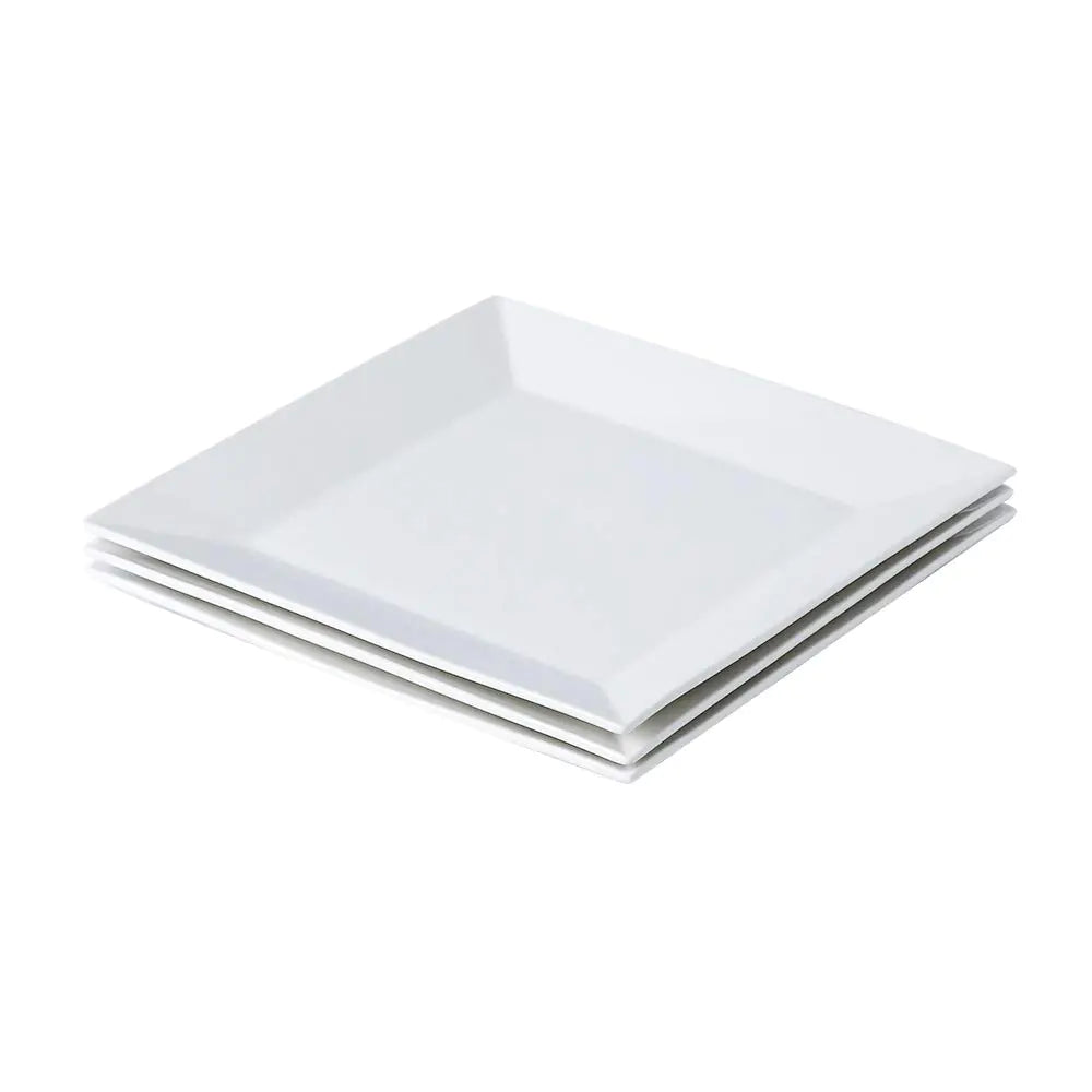 Porlien Classic Square 9.7-inch Dinner Plate Set of 3