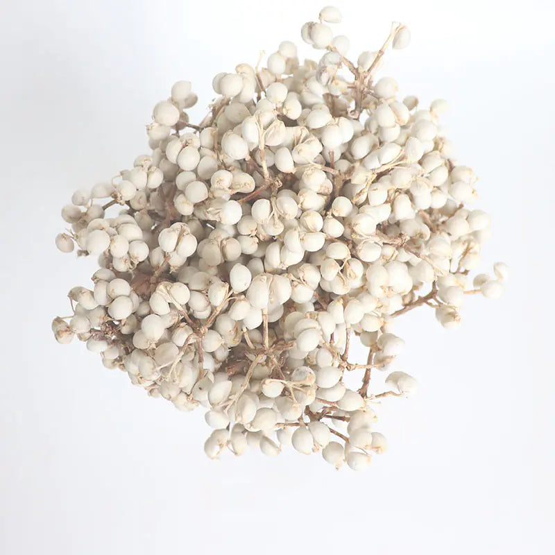 Dried White Fruit Flowers 100g for Home Decor