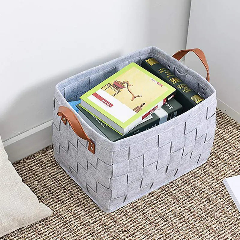Felt Storage Basket, Clothing Organizer