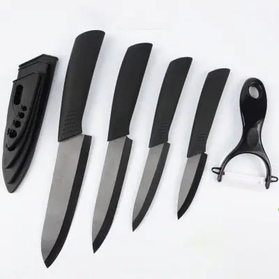 Ceramic Knife Set with Black Blades