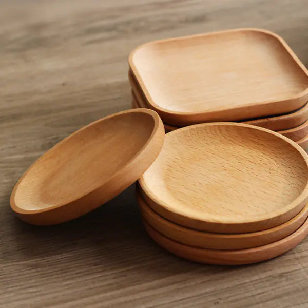 Japanese Wooden Plate for Desserts and Baking Items