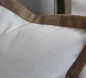 Linen Trimmed Elegant Sofa Cushion Cover Set