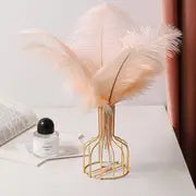 Hollow Iron Vase for Dried Flowers and Arrangements