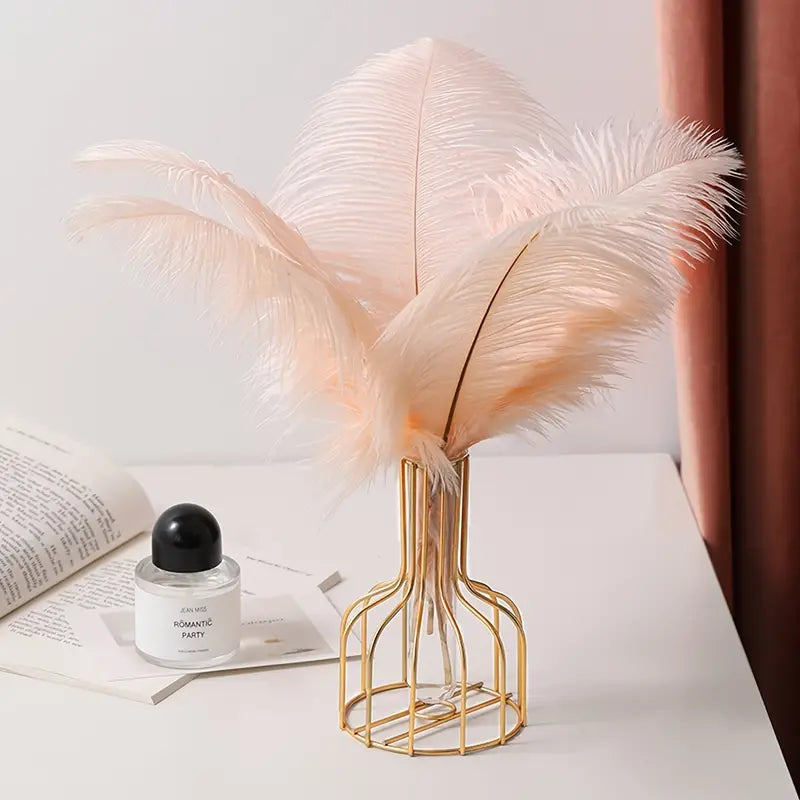 Hollow Iron Vase for Dried Flowers and Arrangements