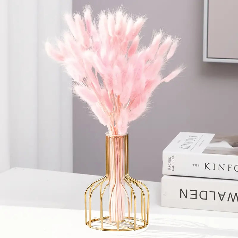Hollow Iron Vase for Dried Flowers and Arrangements