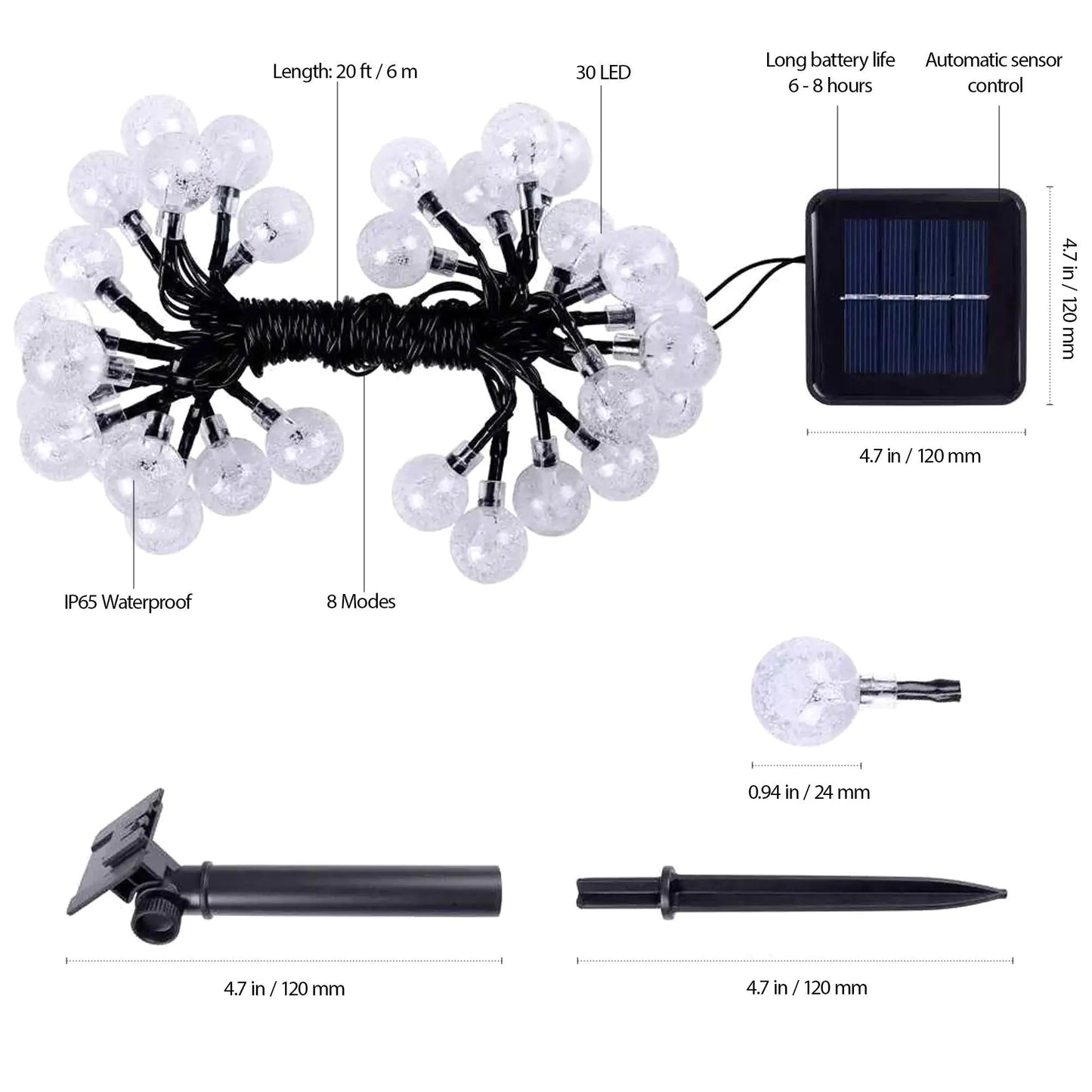 Solar String Light-30 LED