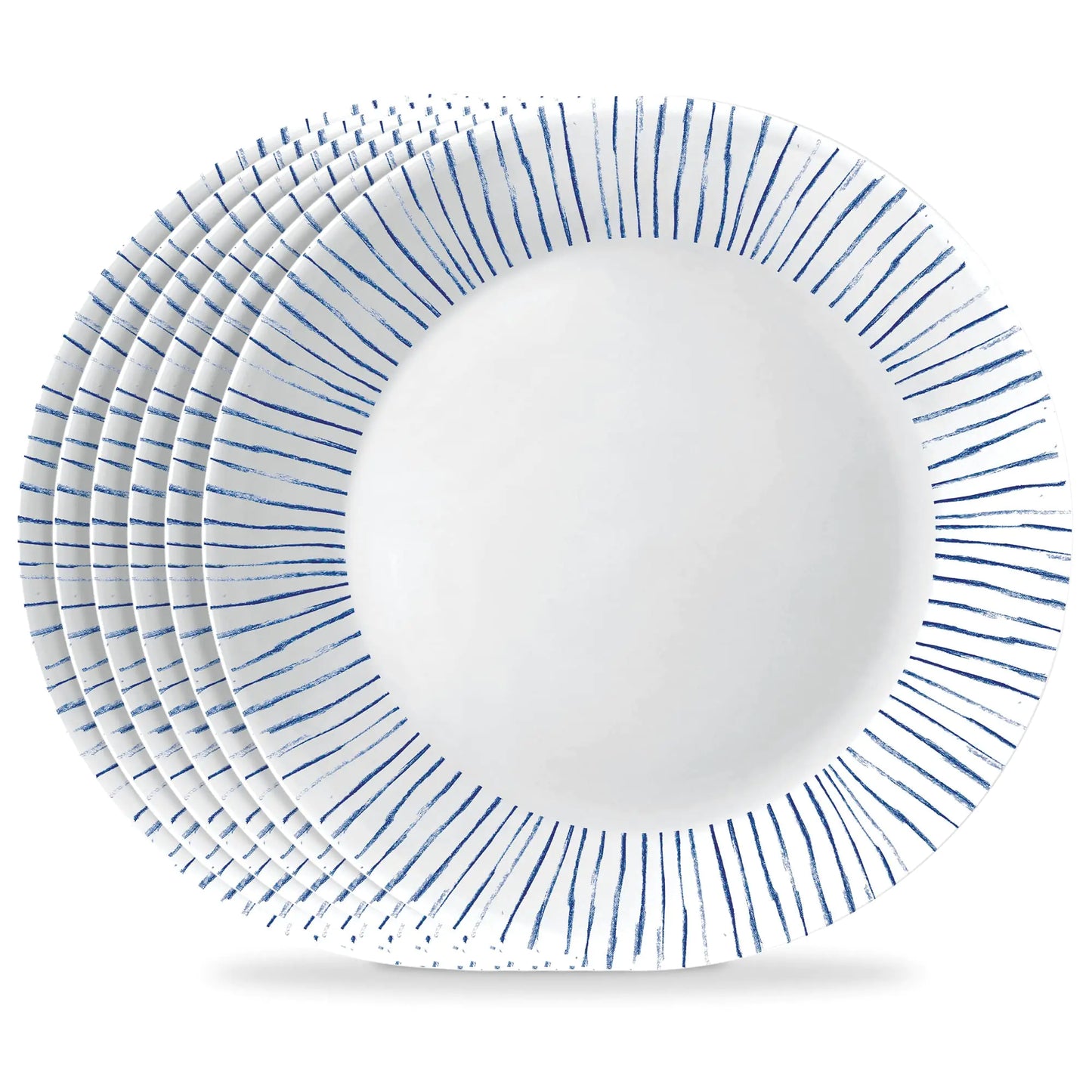 Vitrelle Glass Dinner Plates - 6-Piece 10.25"