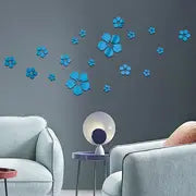 3D Flowers Mirror Sticker, DIY Acrylic Wall Decor