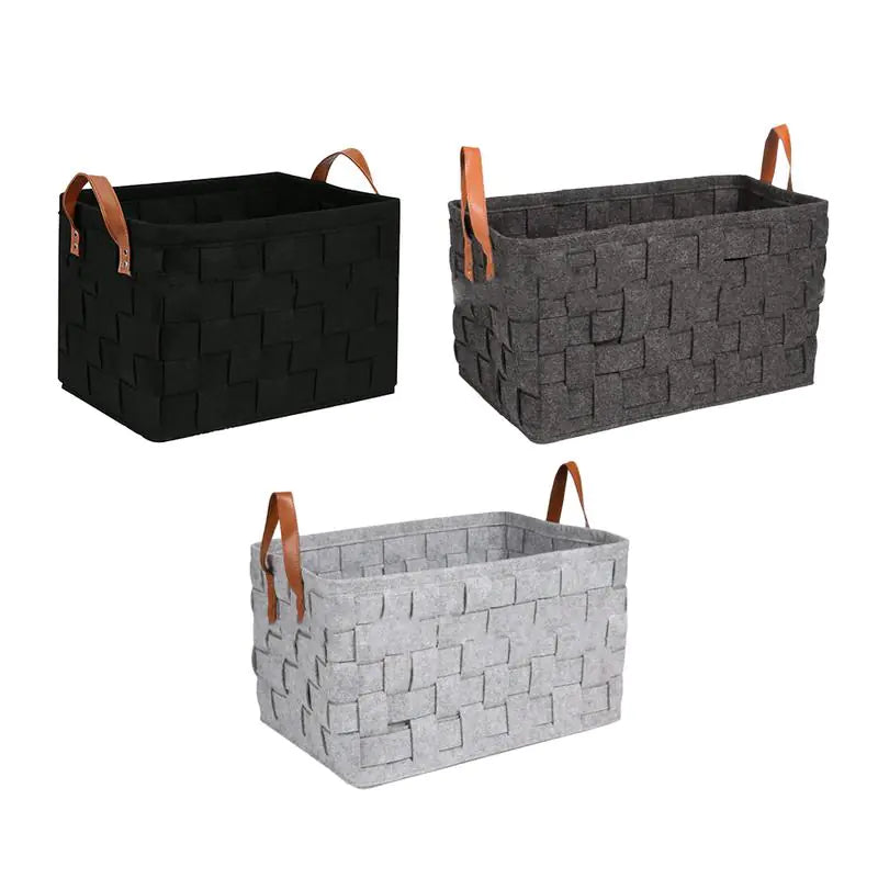 Felt Storage Basket, Clothing Organizer