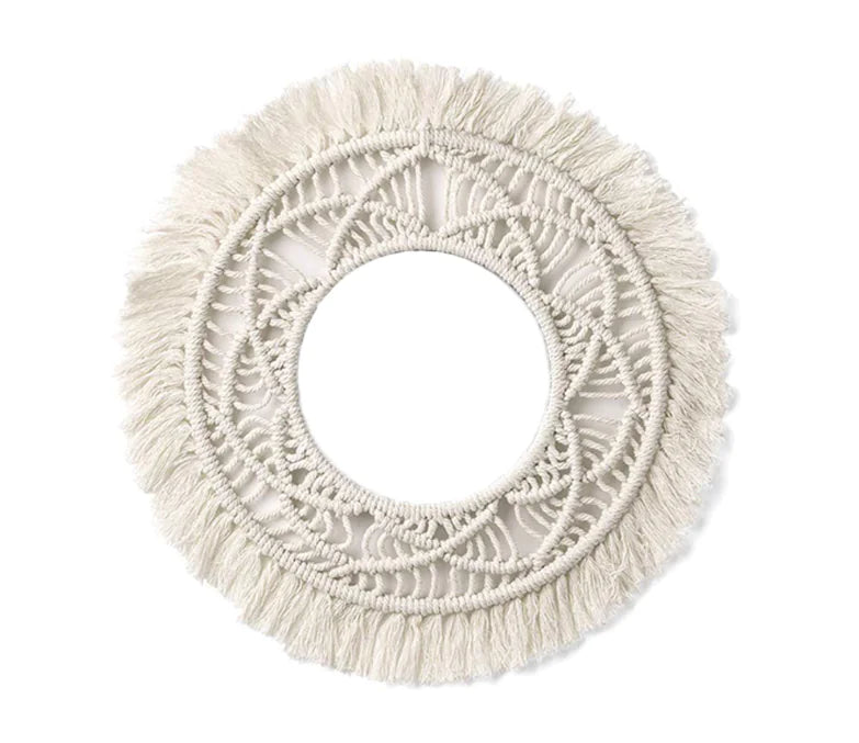 Cotton Rope Tapestry Wall Decor - Circular Ornament