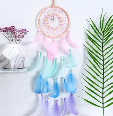 Wooden Hollow Cloud Tapestry with Dreamcatcher