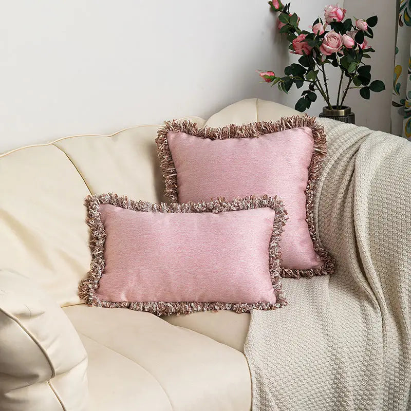 Alpaca Tassels Decorative Sofa Cushion Cover (1pc)