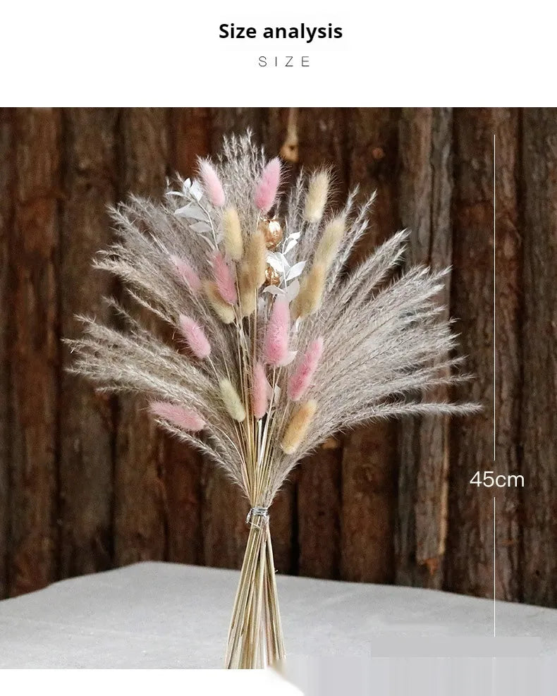 Reed Flower Bouquet Finished Rabbit Tail Grass