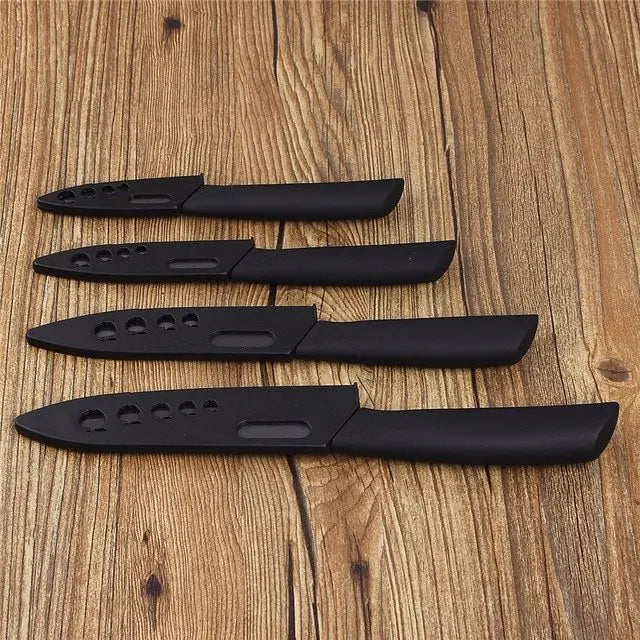 Ceramic Knife Set with Black Blades