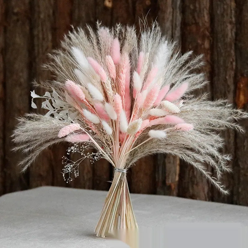 Reed Flower Bouquet Finished Rabbit Tail Grass