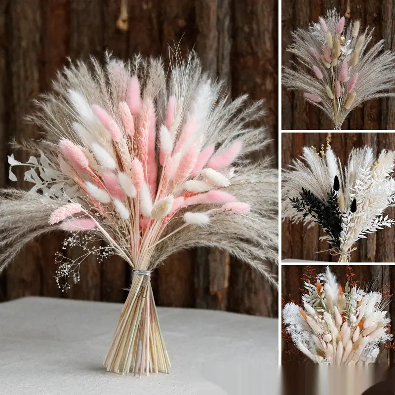 Reed Flower Bouquet Finished Rabbit Tail Grass