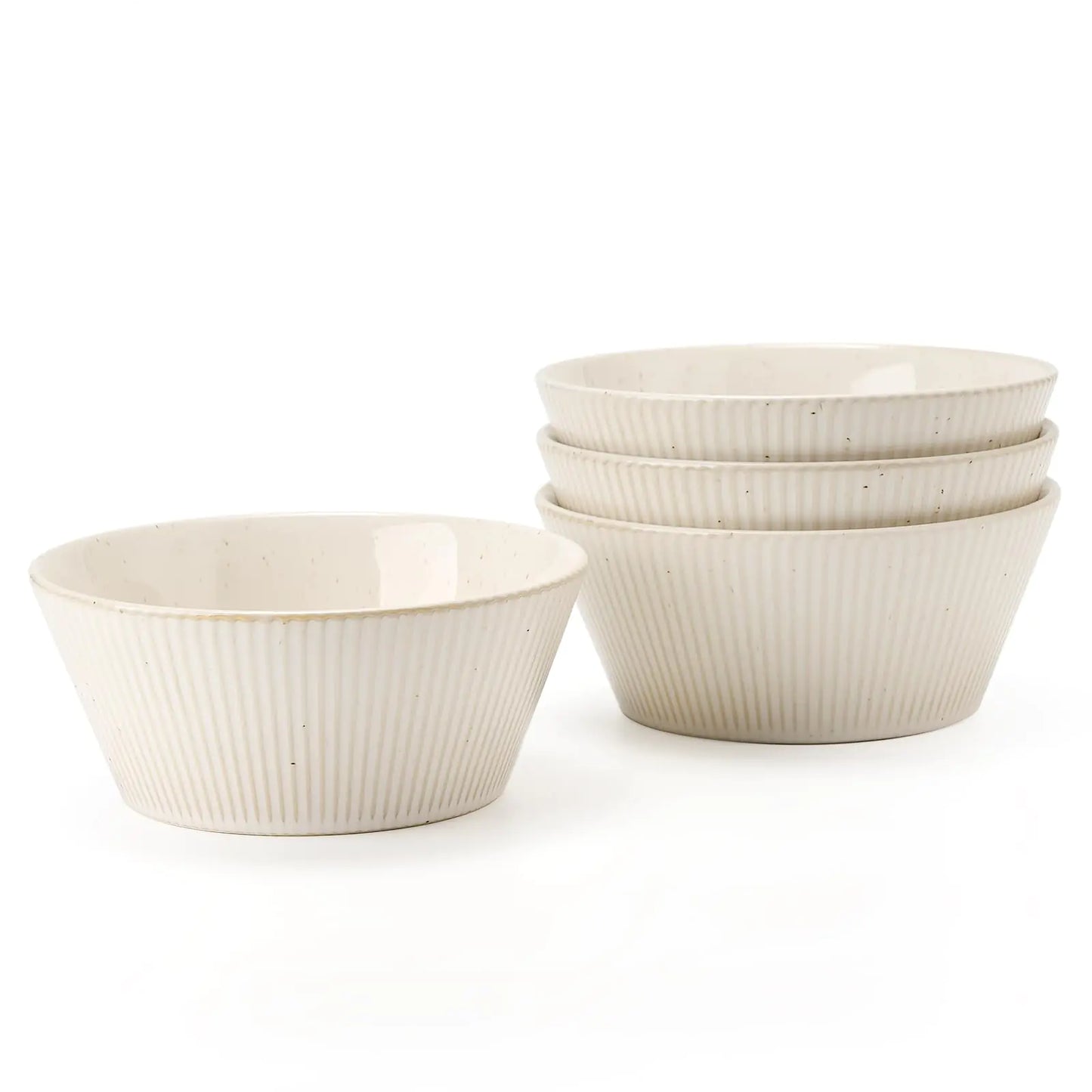 Ceramic Cereal Bowls - 24 oz, Set of 4 Bowls