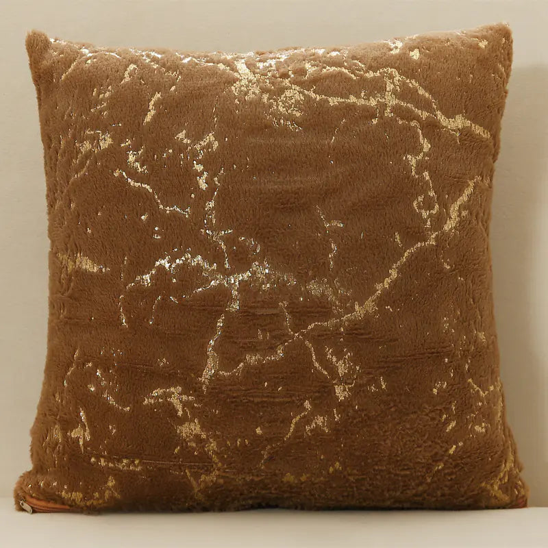 Plush Throw Pillowcase for Living Room Sofa Cushion
