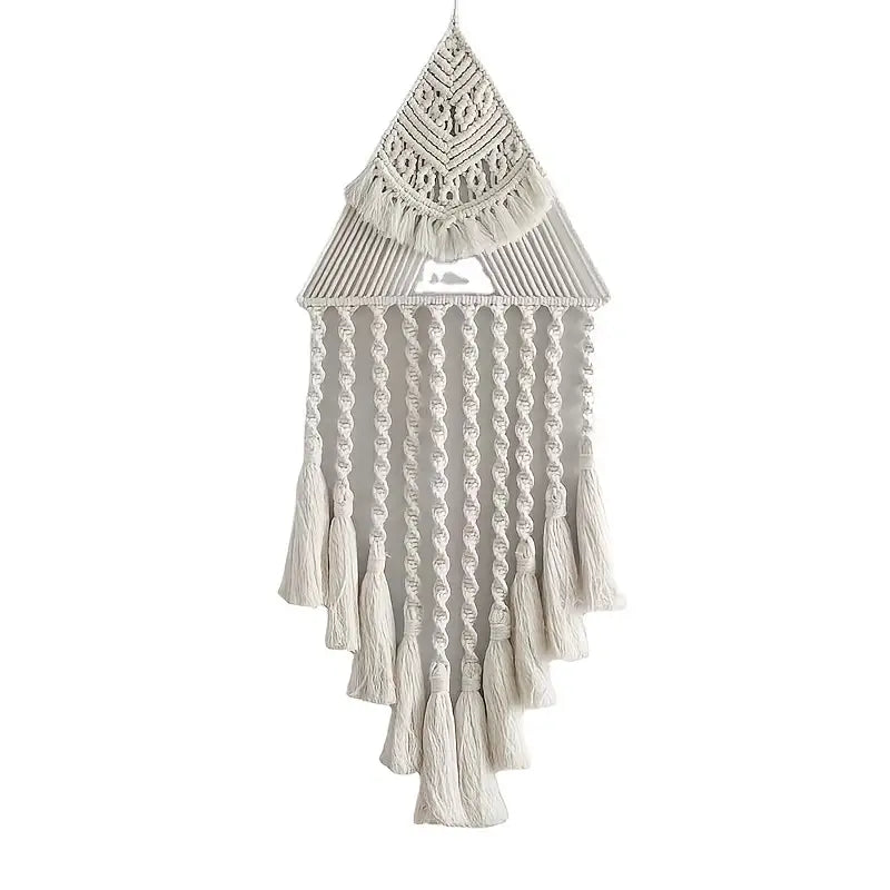 Handwoven Triangle Dream Catcher for Bohemian Decor