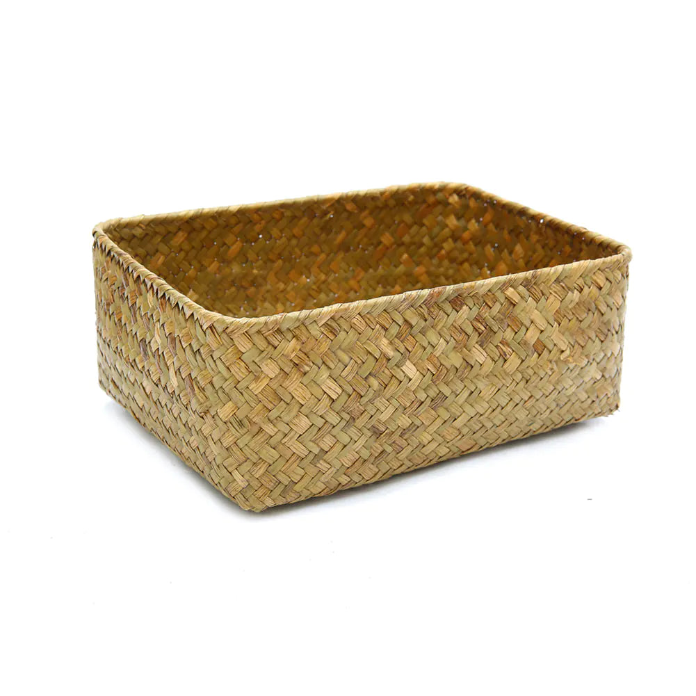 Handmade Straw Woven Fruit Basket