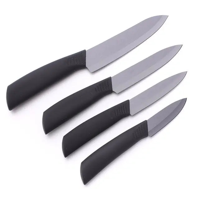 Ceramic Knife Set with Black Blades