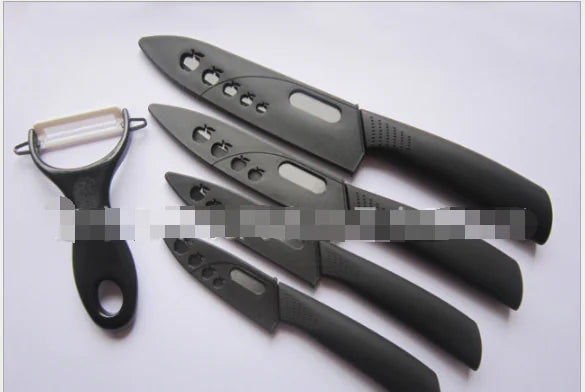 Ceramic Knife Set with Black Blades