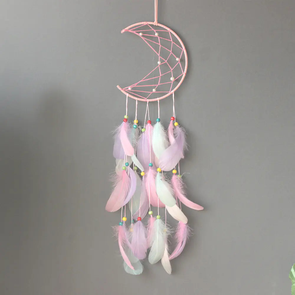 Wooden Hollow Cloud Tapestry with Dreamcatcher