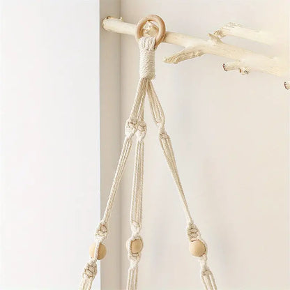 Bohemian Cotton Hanging Shelf for Home Decor (1pc)