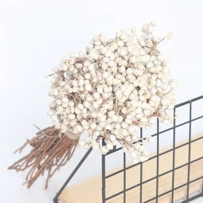 Dried White Fruit Flowers 100g for Home Decor