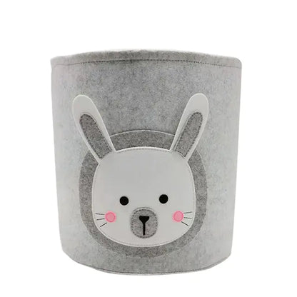 Kawaii Cotton Animal Storage Basket for Kids' Items