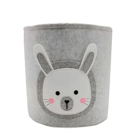 Kawaii Cotton Animal Storage Basket for Kids' Items
