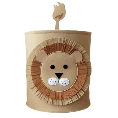 Kawaii Cotton Animal Storage Basket for Kids' Items
