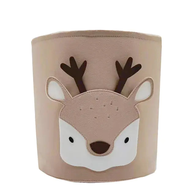 Kawaii Cotton Animal Storage Basket for Kids' Items