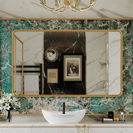 Wanzvisk Gold Framed Mirror - 55 x 30 Inch