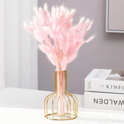 Hollow Iron Vase for Dried Flowers and Arrangements