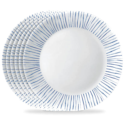 Vitrelle Glass Dinner Plates - 6-Piece 10.25"