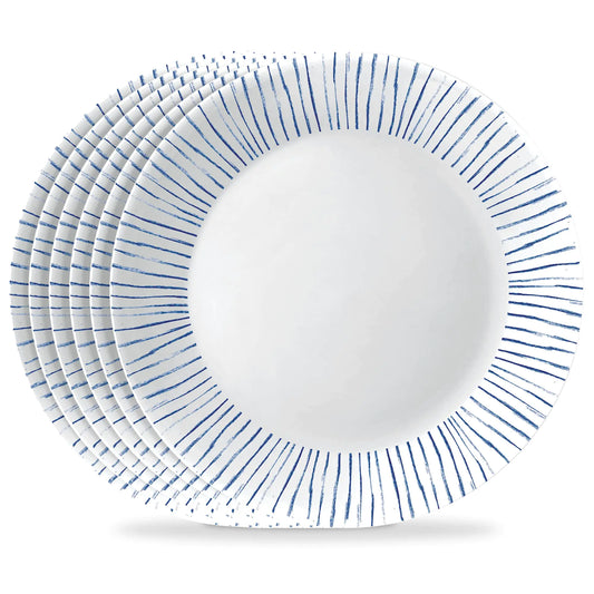 Vitrelle Glass Dinner Plates - 6-Piece 10.25"