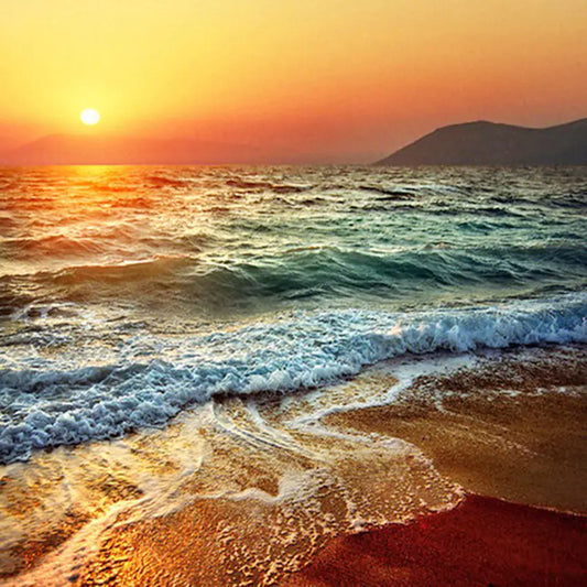 Sunset Ocean Diamond Painting Wall Decor