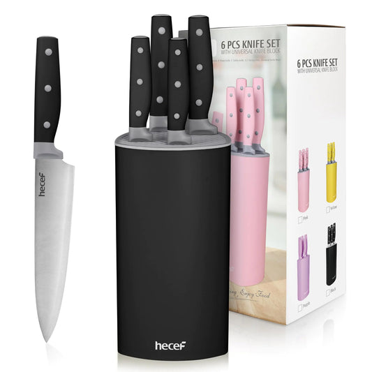 hecef Knife Set 6 Pieces Kitchen Knives