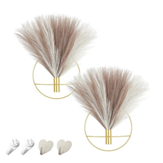 Wall-Mounted Hanging Artificial Pampas - 2 Pack