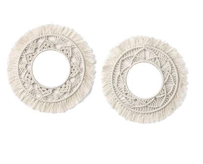 Cotton Rope Tapestry Wall Decor - Circular Ornament