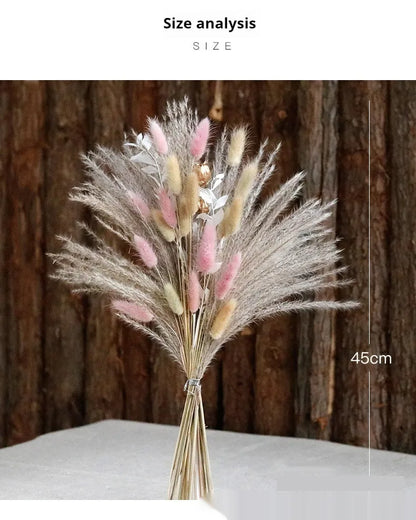 Reed Flower Bouquet Finished Rabbit Tail Grass