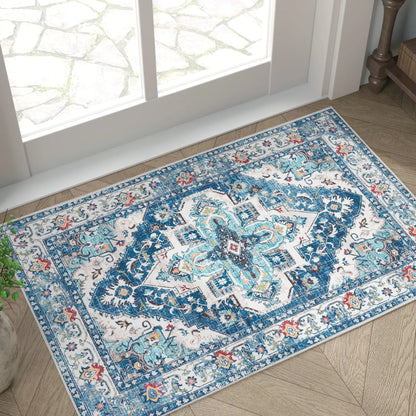 2x3 Navy Blue Boho Rug