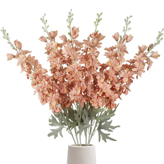 Delphinium Silk Flowers 6 PCS