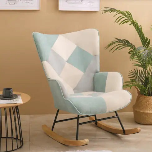 Rocking Chair With Wood Legs
